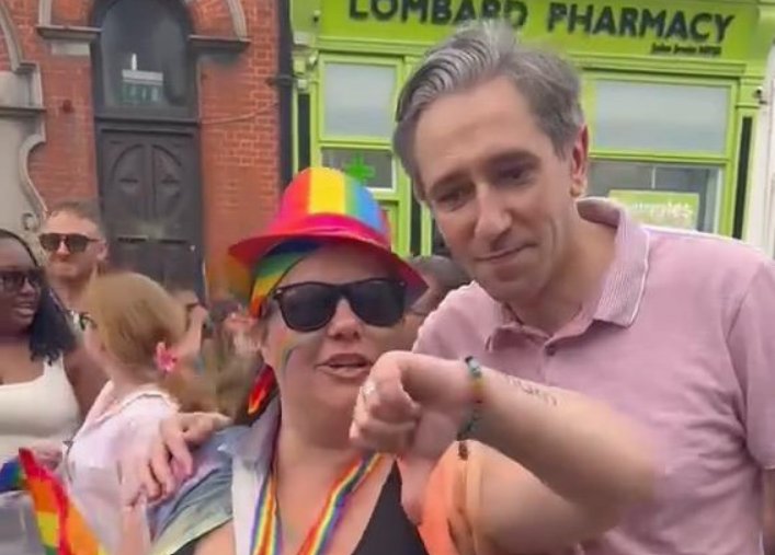 Embarrassed Harris Runs From Beloved Pride Attendee